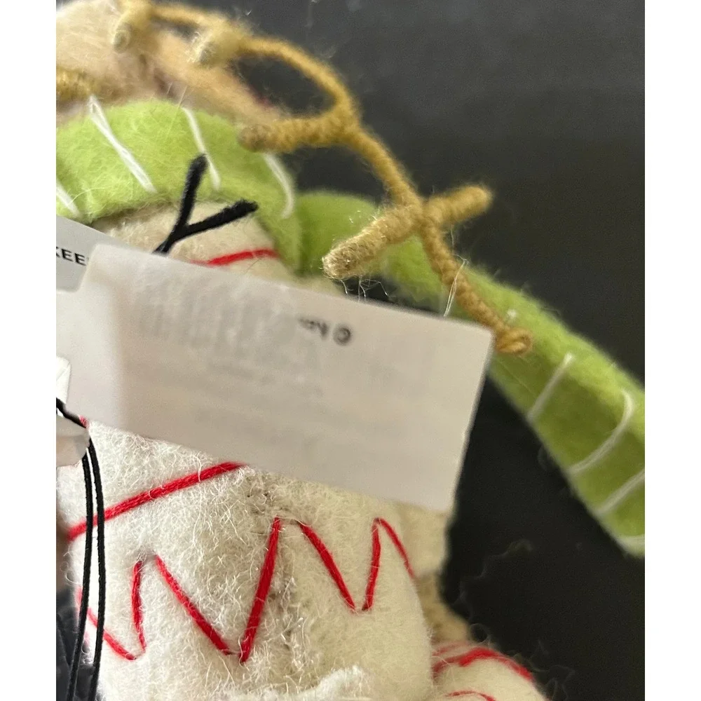 Creative Co-Op Ornaments Wool Felted Dog & Reindeer Set/2 Kellie Montana Holiday